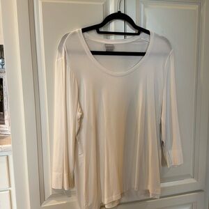 Chico’s white scoop neck top